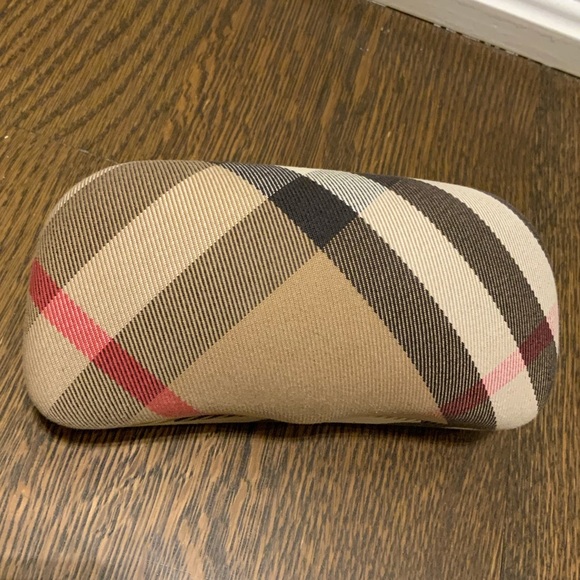 BURBERRY London Glasses Sunglasses Case Hard Clamshell Nova Plaid Authentic - Picture 1 of 16